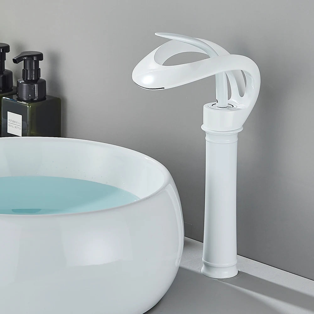 Wastafelmengkraan met watervaluitloop - Flowarc