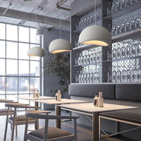 Hangende LED plafondlamp in wabi-sabi stijl