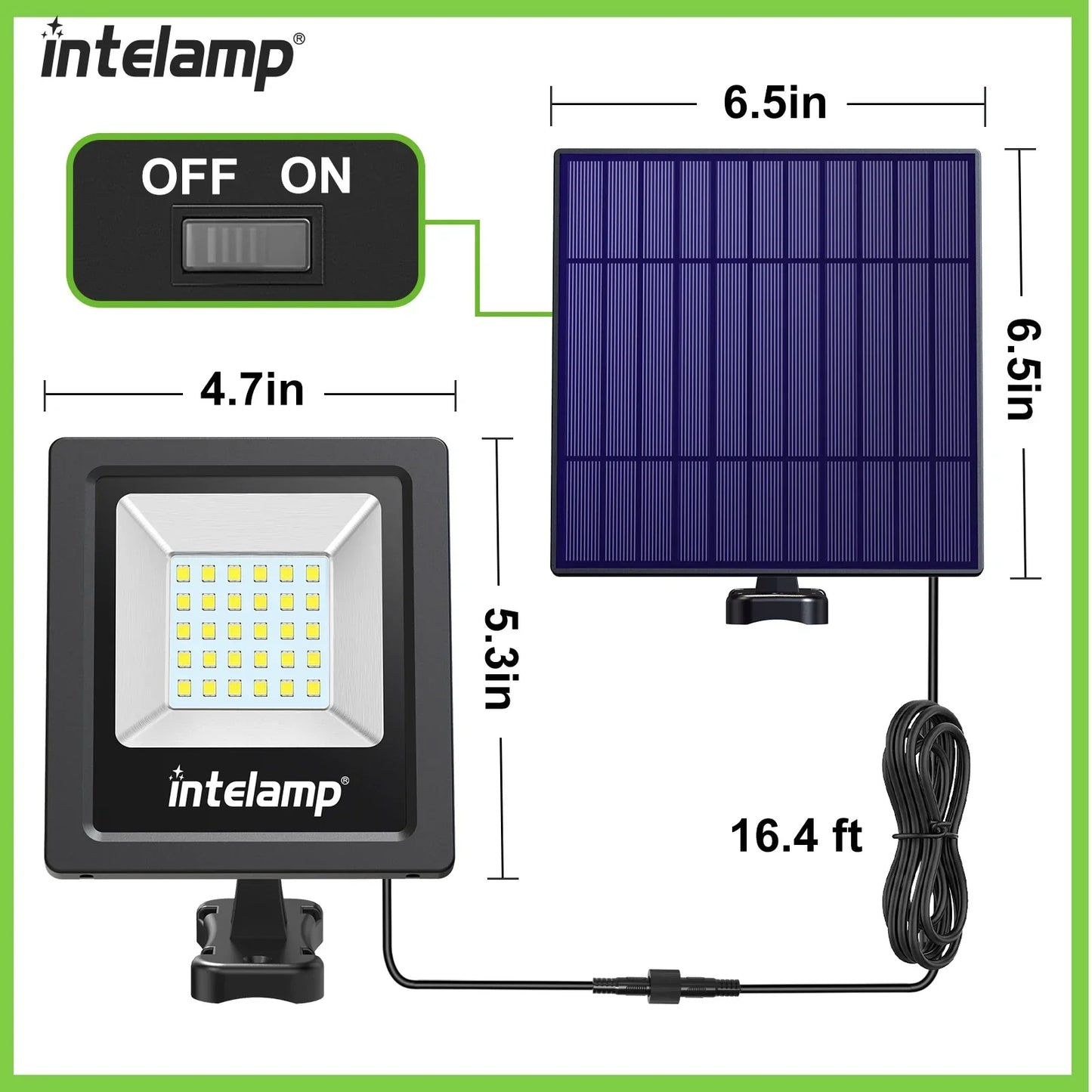 Zonne-energie LED Veiligheidslamp LumiSecure Duo | Set van 2 | 1200LM Super Helder | IP65 Waterdicht | Tuin, Binnenplaats & Terras