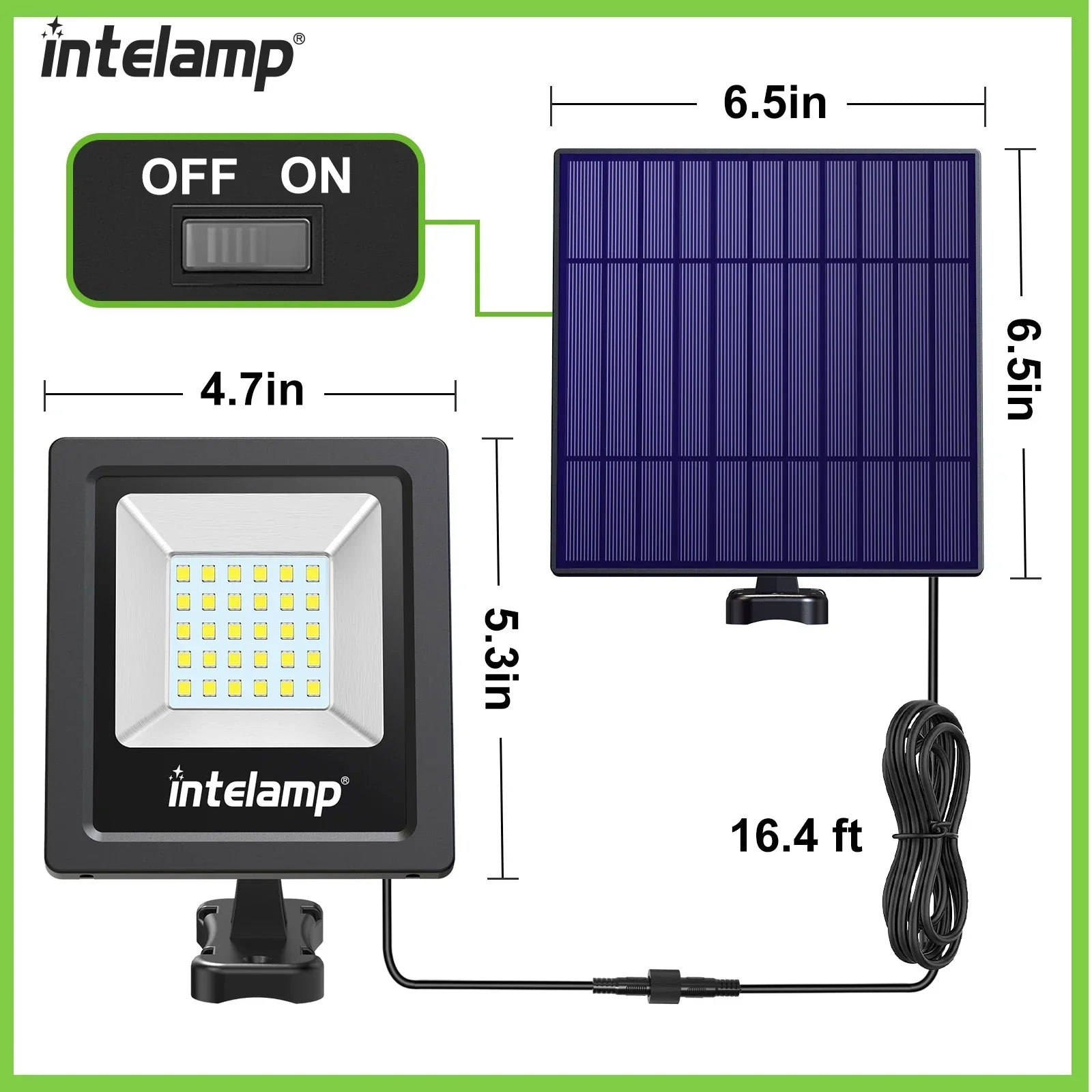 Zonne-energie LED Veiligheidslamp LumiSecure Duo | Set van 2 | 1200LM Super Helder | IP65 Waterdicht | Tuin, Binnenplaats & Terras