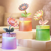 AquaLuxe Serenity Mist Luchtbevochtiger | Rustgevend bloemenontwerp met 7 levendige LED-kleuren, ultra-stille werking en automatische uitschakeling voor een ontspannende babykameromgeving.
