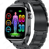 Unisex Smartwatch met ECG Gezondheidsmonitoring Bluetooth AMOLED Scherm
