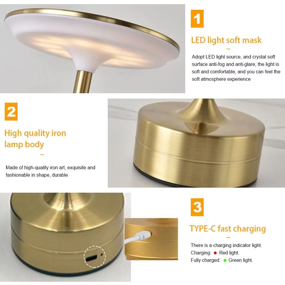 Skanto | USB-oplaadbare LED aanraaksensor tafel lamp