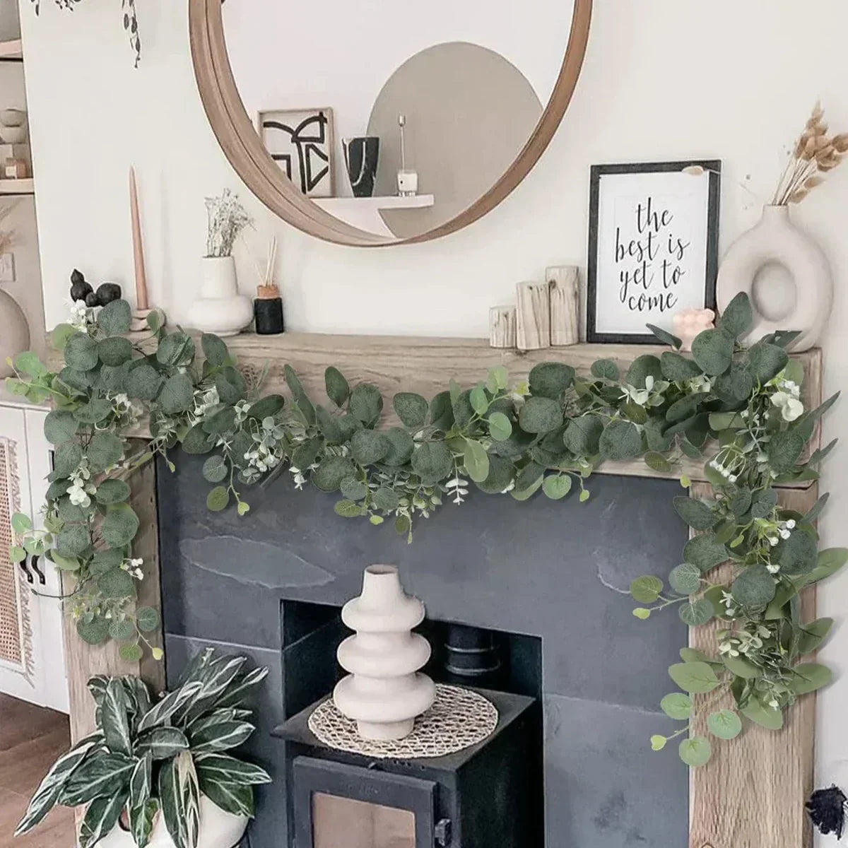 Eucalyptus Kransen Set | 2 Stuks | 180 cm | Realistisch & Onderhoudsvrij