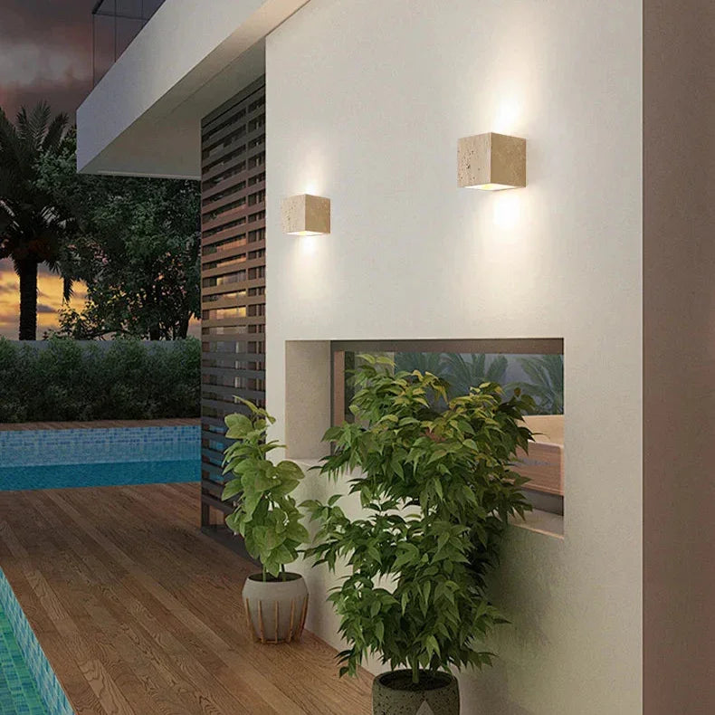 Vadalie Travertine Wandlamp