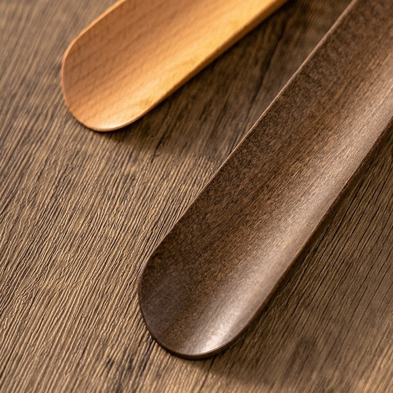 Houten lange handgreep magnetische schoenlepel