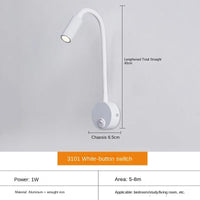 Veelzijdige LED-Wandlamp: Modern, Flexibel, Perfect om in Bed te Lezen