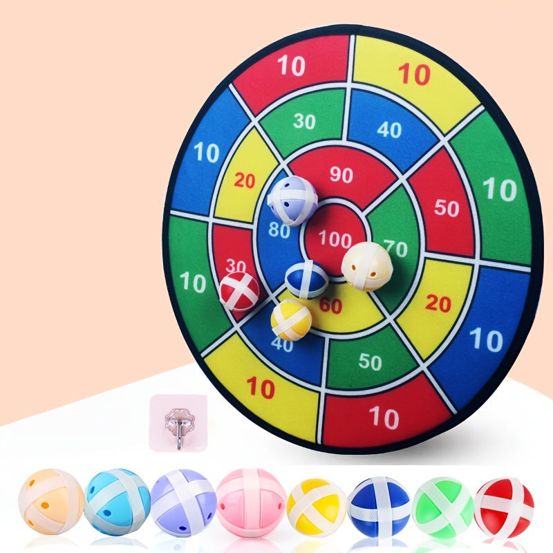 SkillDarts - Groot dubbel dartbord voor kinderen met plakkende ballen en schietspellen