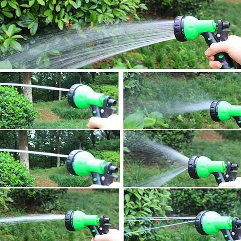 Flexibele Tuinslang met Multi Spray Nozzle Tool