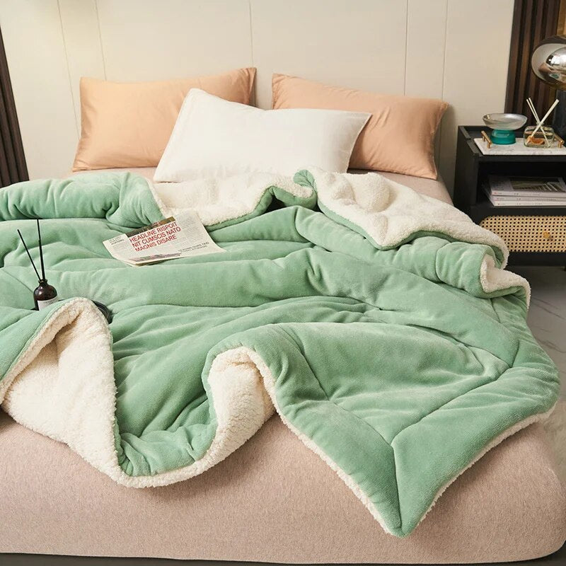 VeluWool - Dubbelzijdige Deken voor Sofa of Bed