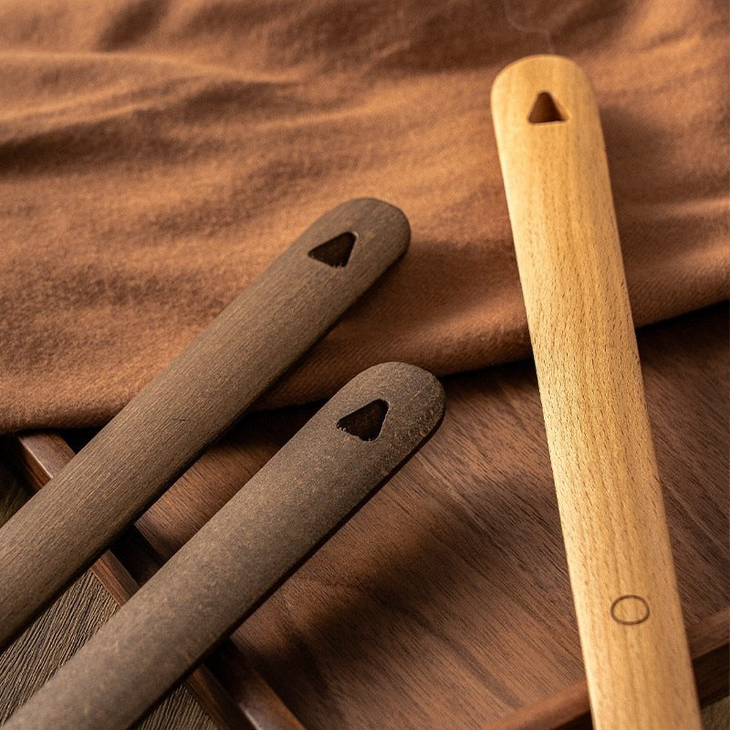 Houten lange handgreep magnetische schoenlepel