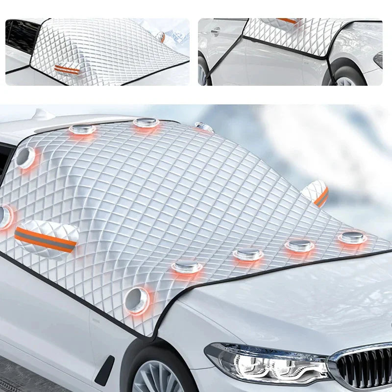 Magnetische Auto-Windschermhoes FrostGuard Max | Winter IJsbeschermer & Zomer UV-Beschermer | Waterdicht & Gemakkelijk te Bevestigen