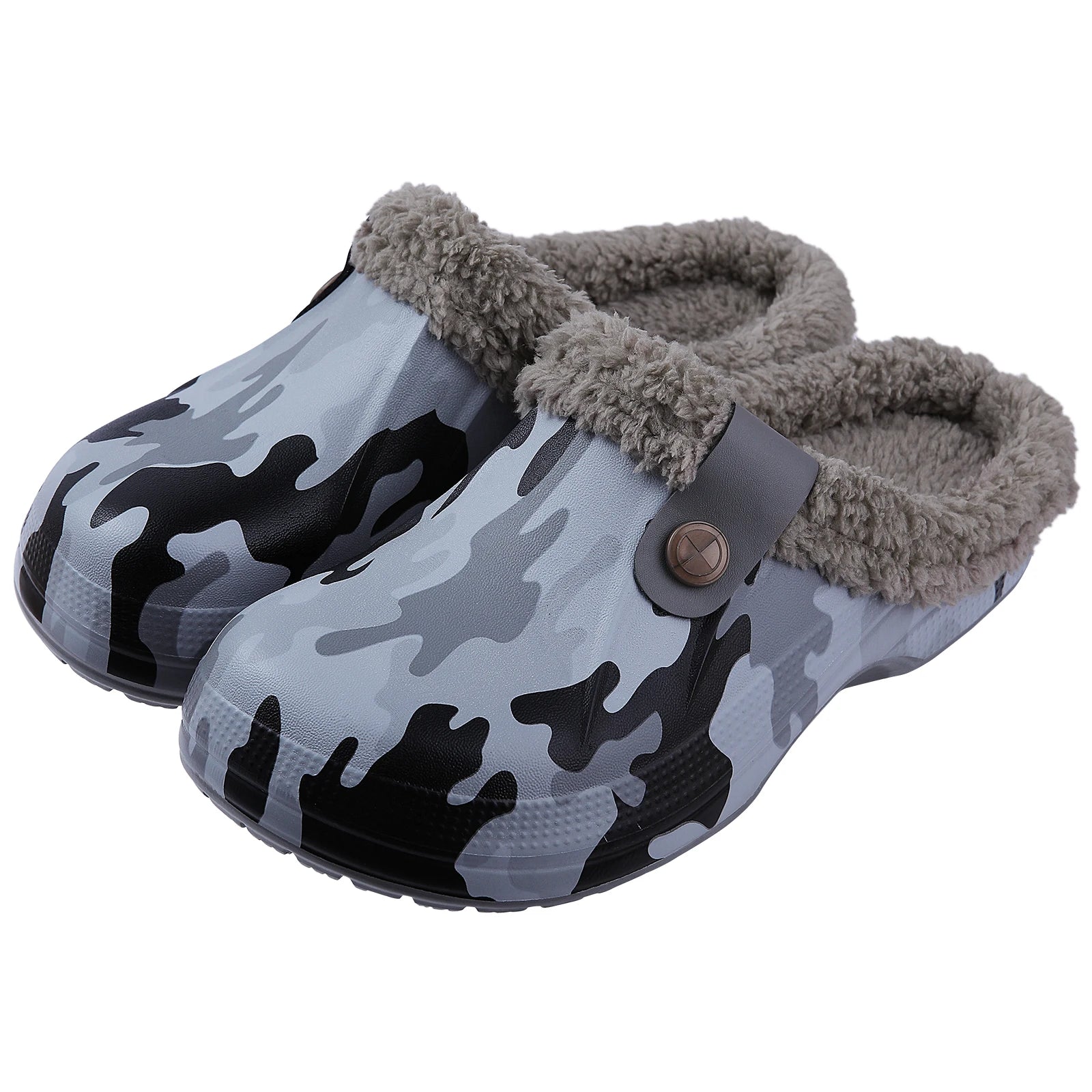 LuxuraFleece Luxe Bontgevoerd Klompen | Gezellige waterdichte slippers voor mannen en vrouwen, perfect voor winterwarmte en stijlvolle tuinuitjes