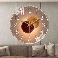 SilentAura - Elegante digitale wandklok met stille mechanismen voor een rustige sfeer