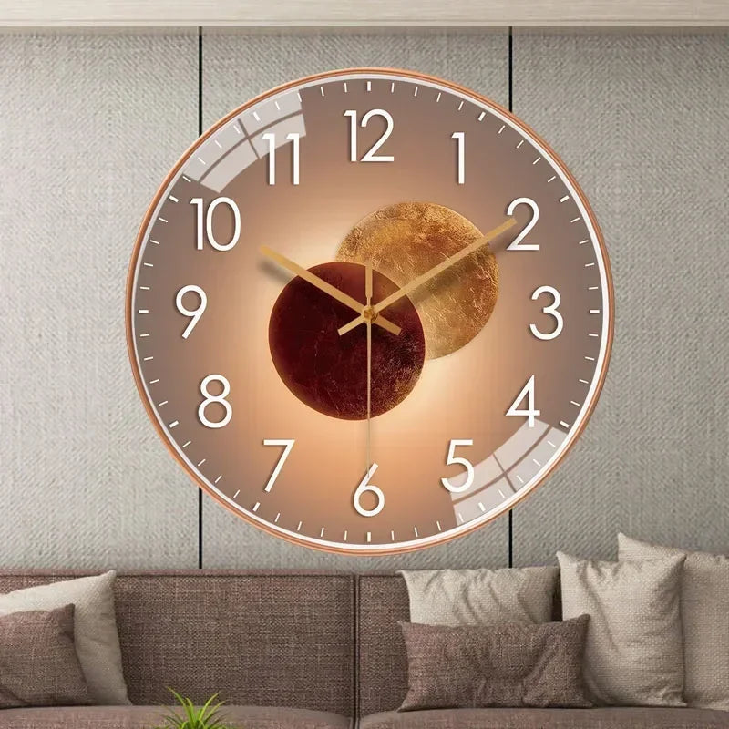 SilentAura - Elegante digitale wandklok met stille mechanismen voor een rustige sfeer