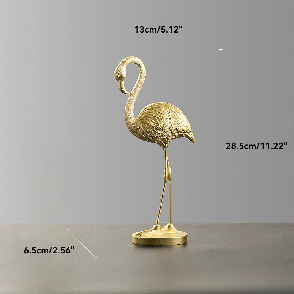 Flamingo-figuur van hars moderne decoratie