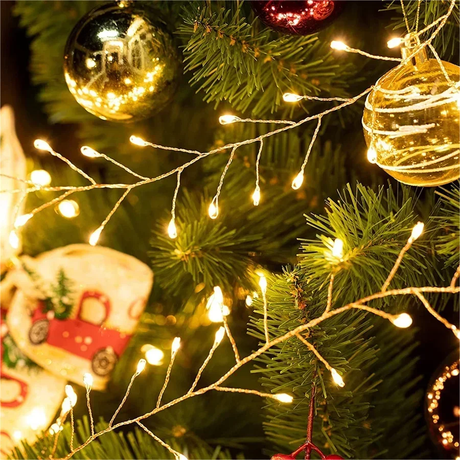 Cluster LED-Lichtslang Lumistra | Warmwit & Koudwit | 36 m Zilverdraad | Waterdicht IP44 | Voor Kerst, Bruiloft & Feest