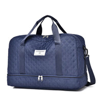 Raumio TravelFlex Lichte Reisetas met Ruitpatroon | Grote Sport- & Weekendtas met Schoenenvak & Vochtvak | Handbagagegeschikt & Opvouwbaar