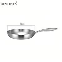 Skanto | Professionele Kookpan - 304 RVS, 2MM dik 5-laags Stalen pan & Kookpan