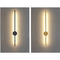Moderne Zwarte Aluminium Wandlamp