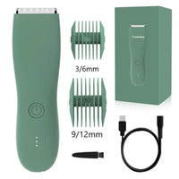 GroomLux Elite Lichaamshaar Trimmer | Precisie elektrische scheermes met vervangbare keramische messen voor een soepele, waterdichte verzorgingservaring.