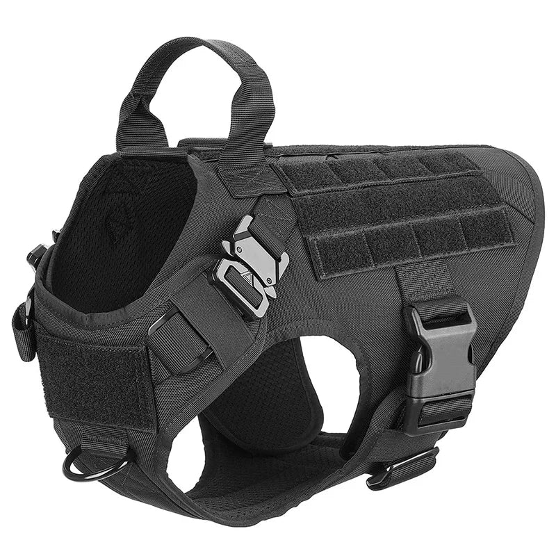 TacticalElite K9 Harness and Leash Set | Military dog harness for large dogs with leash for training