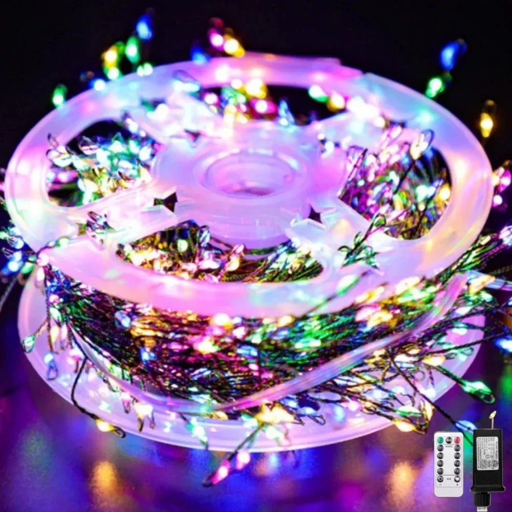 LED-Vuurwerk Lichtsnoer Ignisia | Met Afstandsbediening | 30–75 m | 900–2000 LEDs | IP65 Waterdicht | Voor Kerstmis, Halloween & Feesten