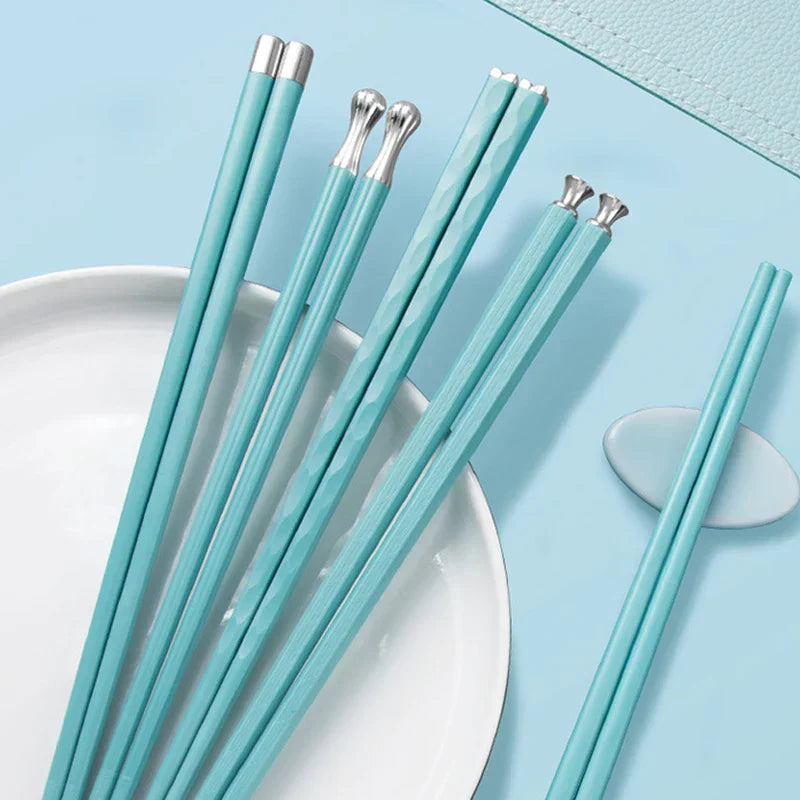 DineLux – Luxe eetstokjes set met verfijnde ontwerpen (5 paar)