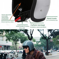 Retro Low-Profile Motorhelm Met DOT En ECE Certificering Voor Veilige Rit
