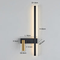 Noordse LED Wandlamp