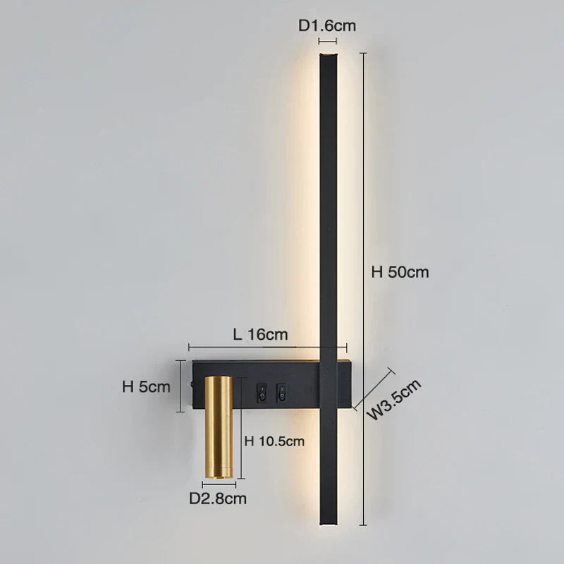 Noordse LED Wandlamp
