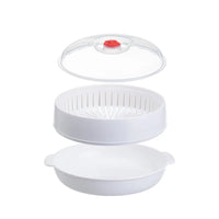 GourmetSteam Luxe Multi-Layer Stoompan | Duurzaam PP-container voor perfect gestoomde broodjes en dumplings met een veilige deksel