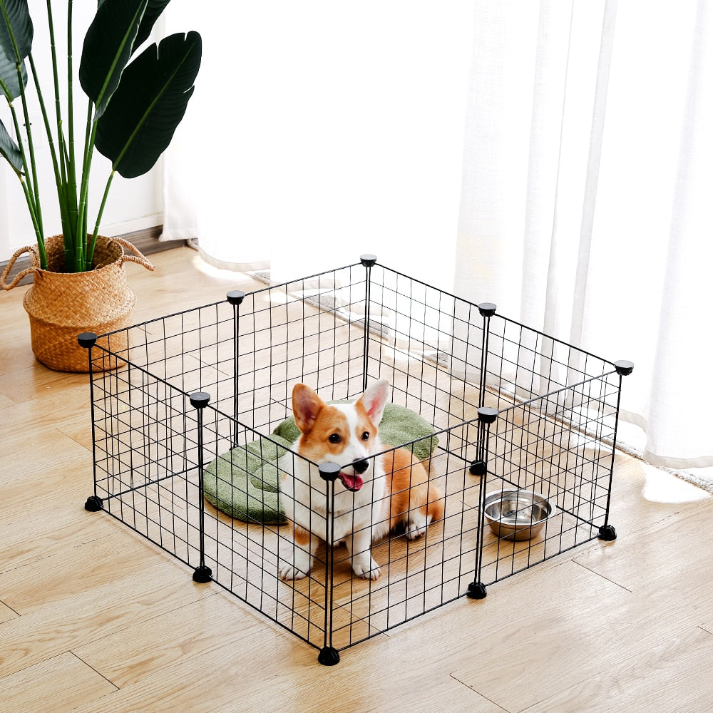 Gemakkelijk opvouwbare hondenkooi | Ruimtebesparend en zonder gereedschap te monteren Handige en betrouwbare binnenoplossing voor honden en puppy's.