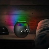 Kogel Luidspreker Wecker | Bluetooth 5.0 | LED Nachtlampje | 2200 mAh Accu