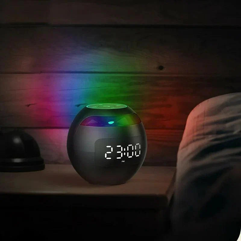 Kogel Luidspreker Wecker | Bluetooth 5.0 | LED Nachtlampje | 2200 mAh Accu