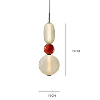 Hanglamp van gekandiseerd glas