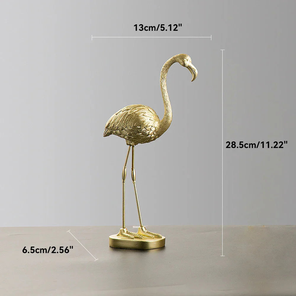 Flamingo-figuur van hars moderne decoratie