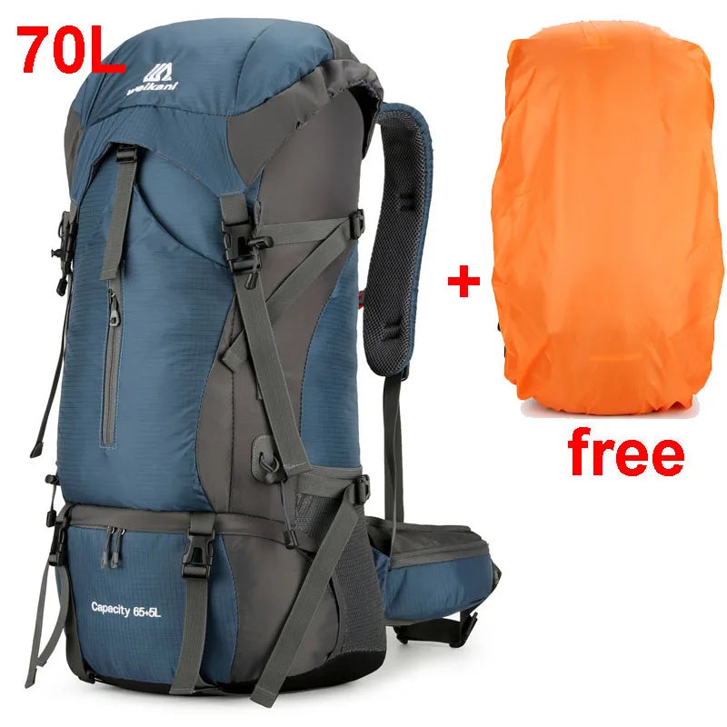 Alpivento 70L Trekkingrugzak | Waterdichte Campingrugzak met Regenhoes | Grote Outdoor Rugzak voor Wandelen, Bergbeklimmen en Reizen  Merk: