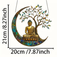 Acryl Zonvanger ZenLight | 2D Boeddha Decor | Raam- & Woonaccessoire | Spirituele Ruimtelijke Vormgeving