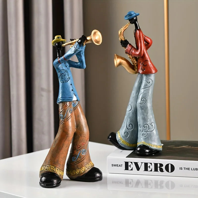 Jazzmuzikant Harsstandbeeld Muziekdecor