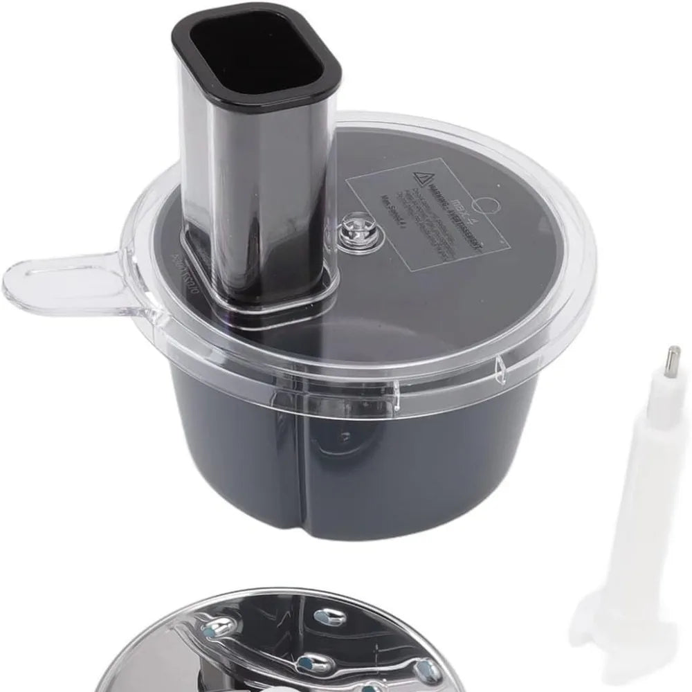 MixWerk Thermomix Snijset voor TM6 & TM5 | Groentesnijder & Kaasschaaf | Snijopzetstuk voor Radijs & Zoete Aardappelen | Accessoire met Container
