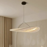 Japandi design hanglamp in de vorm van een verlengd paneel – moderne elegantie