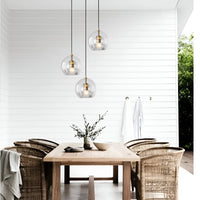 Retro Glazen Globe Vorm Hanglamp