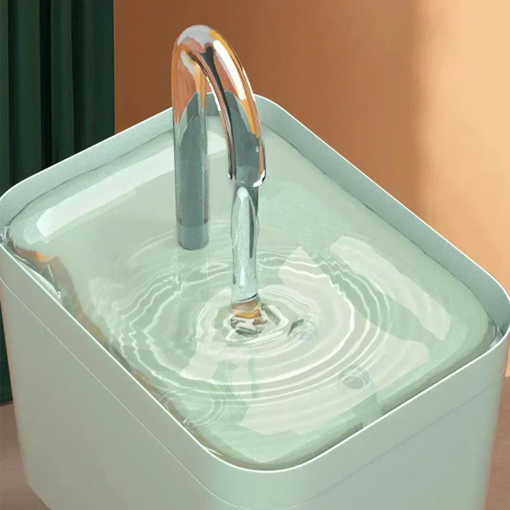 Ultra-stille huisdieren waterfontein met intelligente filtratie - 1,5 l roestvrij staal