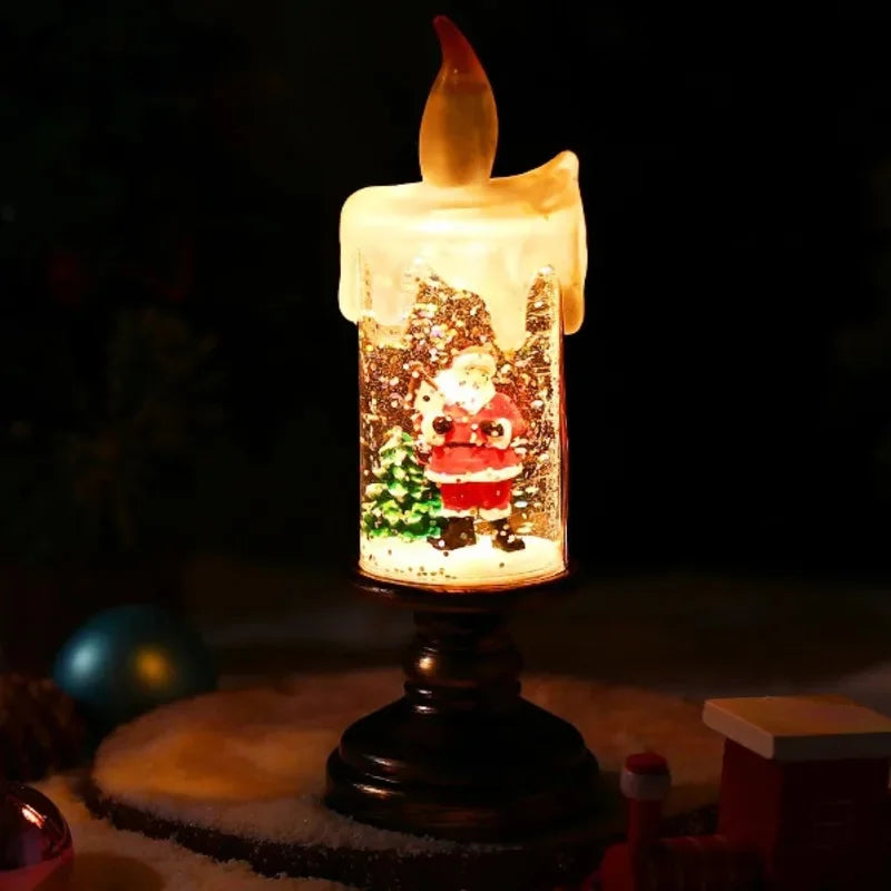 Sneeuwval Kristal Kerstkaarslicht