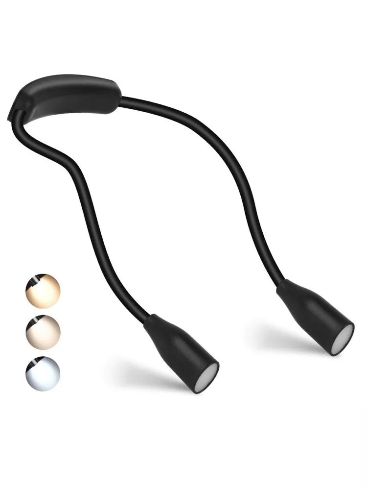 LED Nackenlampe LumiNeck | USB oplaadbaar | 3 lichtkleuren & traploos dimbaar | Flexibel & Draagbaar