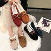 LuxeStep Elegante Moccasin Loafers | Chic strik-slippers met pluizige voering voor moeiteloze herfststijl en comfort