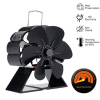 ThermoFlow Kachelventilator | Stroomloos & Zelfstartend | Energiezuinige Warmteverdeling | Stil & Milieuvriendelijk