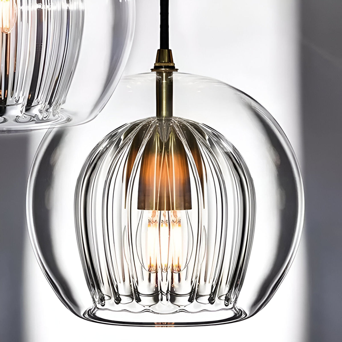 Retro Glazen Globe Vorm Hanglamp