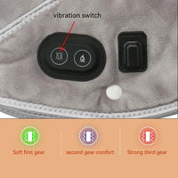 Warmte Nek- & Schoudermassager ThermoLiva | USB-Warmtekussen met Vibratie | 3 Temperatuurstanden & Timer | Zacht Pluche